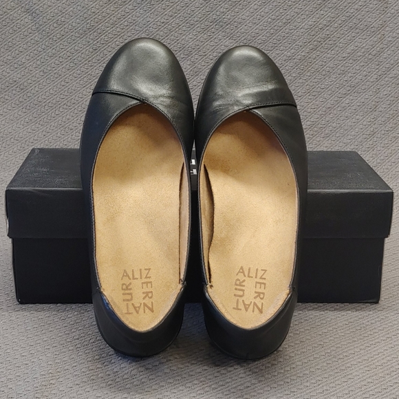 Naturalizer Fiona Leather Slip-on Flat Black-7 - Picture 3 of 11